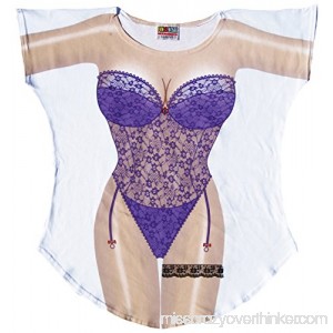 Fantasy Cover-ups Women's Purple Lingerie Swimsuit One Size B00BGOYH9O